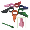 Silicone slap bracelet with Whistle